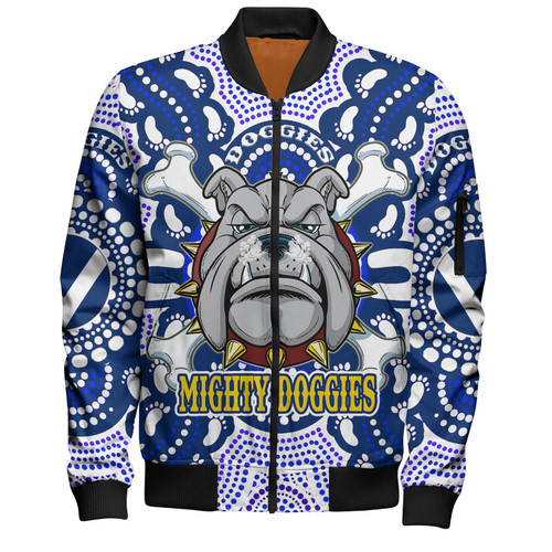 Australia City of Canterbury Bankstown Custom Sweatshirt - Indigenous Super Berries Tribal Footprints