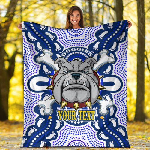 Australia City of Canterbury Bankstown Custom Blanket - Indigenous Mighty Super Berries Tribal Footprints Australia City of Canterbury Bankstown Custom Blanket - Indigenous Mighty Super Berries Tribal Footprints