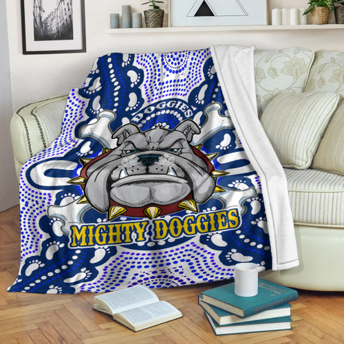 Australia City of Canterbury Bankstown Custom Blanket - Indigenous Mighty Super Berries Tribal Footprints Australia City of Canterbury Bankstown Custom Blanket - Indigenous Mighty Super Berries Tribal Footprints