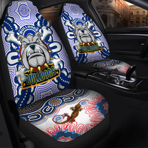 Canterbury-Bankstown Indigenous Car Seat Cover - Canterbury-Bankstown Super Berries Footprint