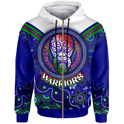 Warriors Rugby Hoodie - Custom Warriors Aboriginal Dot Art Vector Painting With Turtle Hoodie 1 Warriors Rugby Hoodie - Custom Warriors Aboriginal Dot Art Vector Painting With Turtle Hoodie 1