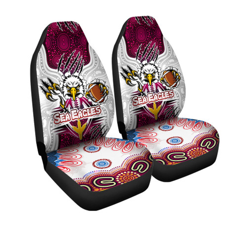 Sydney's Northern Beaches Custom Indigenous Car Seat Cover - Super Sydney's Northern Beaches Scratch Style Sydney's Northern Beaches Custom Indigenous Car Seat Cover - Super Sydney's Northern Beaches Scratch Style