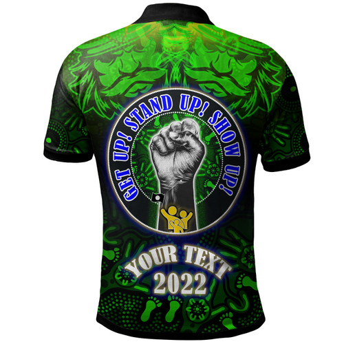Raiders Rugby Polo Shirt - Custom Naidoc Family Aboriginal Dot Art Polo Shirt 2 Raiders Rugby Polo Shirt - Custom Naidoc Family Aboriginal Dot Art Polo Shirt 2