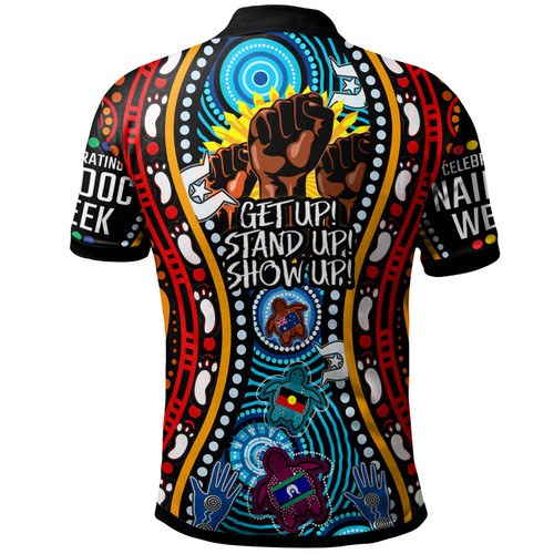 Australia Naidoc Week 2022 Custom Polo Shirt - and Torres Strait Islander Get Up! Stand Up! Show Up! Australia Naidoc Week 2022 Custom Polo Shirt - and Torres Strait Islander Get Up! Stand Up! Show Up!