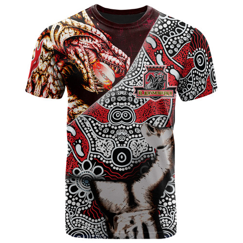 Illawarra and St George Indigenous Custom Patronage T-shirt - Illawarra and St George Bloods In My Veins