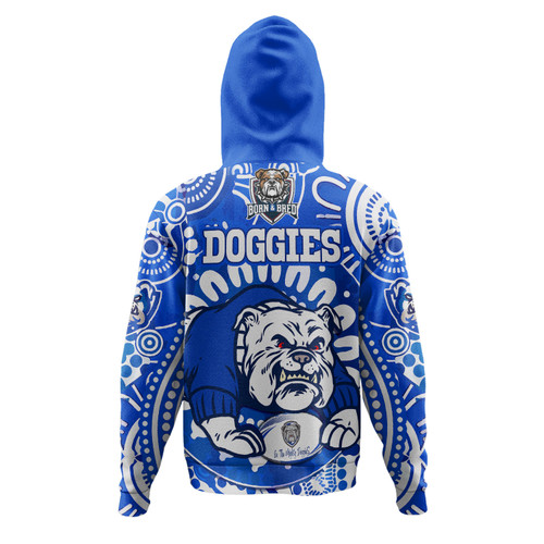 Australia City of Canterbury Bankstown Custom Hoodie - Indigenous Doggies Blue and Whites Aboriginal Inspired Hoodie Australia City of Canterbury Bankstown Custom Hoodie - Indigenous Doggies Blue and Whites Aboriginal Inspired Hoodie