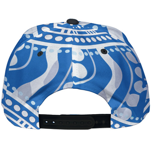 Australia City of Canterbury Bankstown Custom Cap - Indigenous Doggies Blue and Whites Aboriginal Inspired Cap Australia City of Canterbury Bankstown Custom Cap - Indigenous Doggies Blue and Whites Aboriginal Inspired Cap