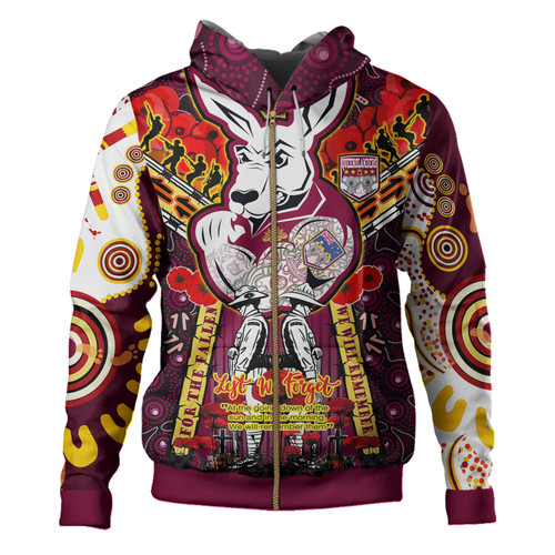 Australia Queensland Anzac Custom Hoodie - Remembrance Indigenous QLD With Poppy Flower Hoodie Australia Queensland Anzac Custom Hoodie - Remembrance Indigenous QLD With Poppy Flower Hoodie