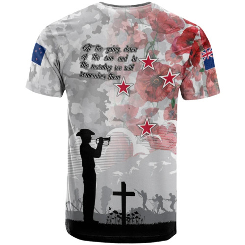 New Zealand Anzac T-Shirt - We Will Remember Them New Zealand Anzac T-Shirt - We Will Remember Them