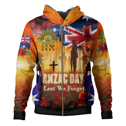 Australia Anzac Day Hoodie - Anzac Day World War II Commemoration 1939 -1945 Hoodie Australia Anzac Day Hoodie - Anzac Day World War II Commemoration 1939 -1945 Hoodie