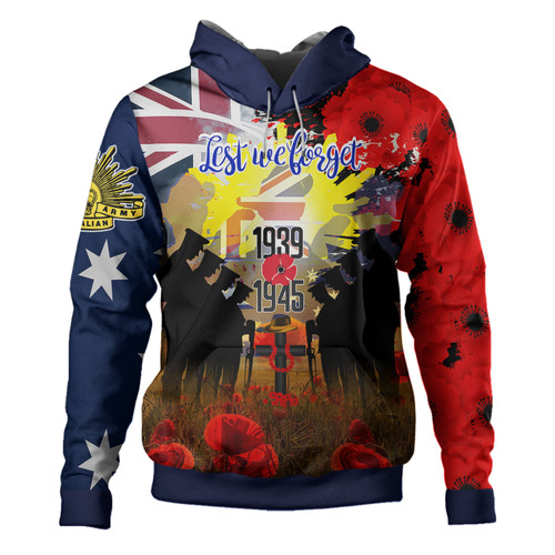 Australia Anzac Day Hoodie - Anzac Day World War II 1939 -1945 Commemoration Hoodie