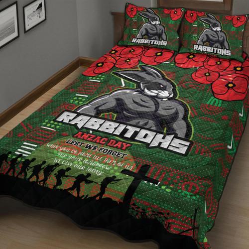Australia Rabbitohs Quilt Bed Set - Aboriginal InspiredAustralia Rabbitohs Anzac '' Lest We Forget '' With Poppy Flower Quilt Bed Set Australia Rabbitohs Quilt Bed Set - Aboriginal InspiredAustralia Rabbitohs Anzac '' Lest We Forget '' With Poppy Flower Quilt Bed Set