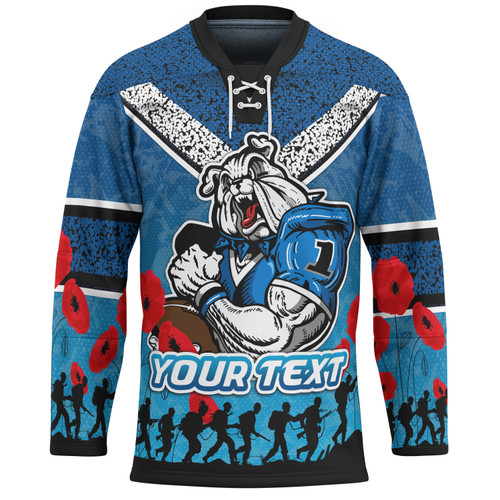 Canterbury-Bankstown Bulldogs Hocky Jersey - Custom Anzac Canterbury-Bankstown Bulldogs Jersey Canterbury-Bankstown Bulldogs Hocky Jersey - Custom Anzac Canterbury-Bankstown Bulldogs Jersey