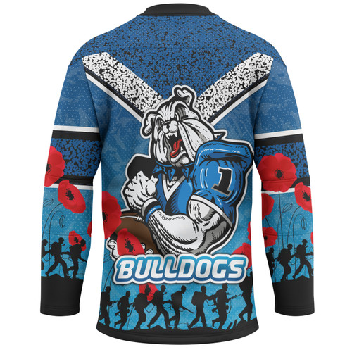 Canterbury-Bankstown Bulldogs Hocky Jersey - Custom Anzac Canterbury-Bankstown Bulldogs Jersey Canterbury-Bankstown Bulldogs Hocky Jersey - Custom Anzac Canterbury-Bankstown Bulldogs Jersey