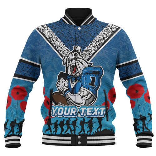 Canterbury-Bankstown Bulldogs Baseball Jacket - Custom Anzac Canterbury-Bankstown Bulldogs Jacket Canterbury-Bankstown Bulldogs Baseball Jacket - Custom Anzac Canterbury-Bankstown Bulldogs Jacket