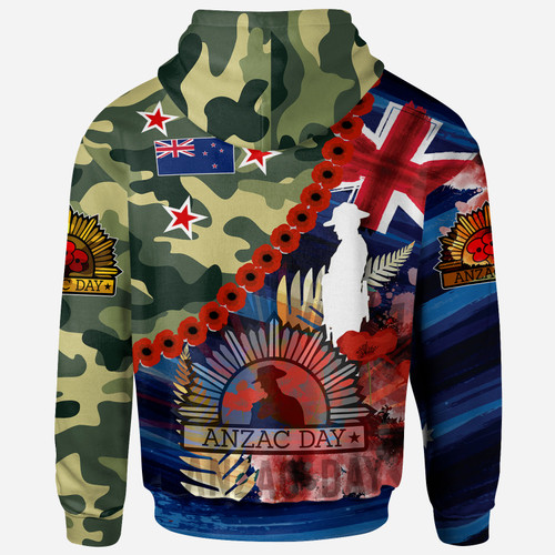 New Zealand Anzac Camouflage Curve Hoodie - Remembrance Anzac Day and the Dawn Service Hoodie New Zealand Anzac Camouflage Curve Hoodie - Remembrance Anzac Day and the Dawn Service Hoodie