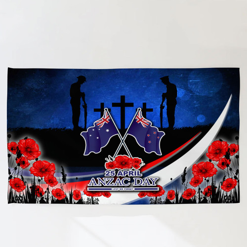 Anzac Day NZ Australia Flag -  Poppies Flowers 1 Anzac Day NZ Australia Flag -  Poppies Flowers 1