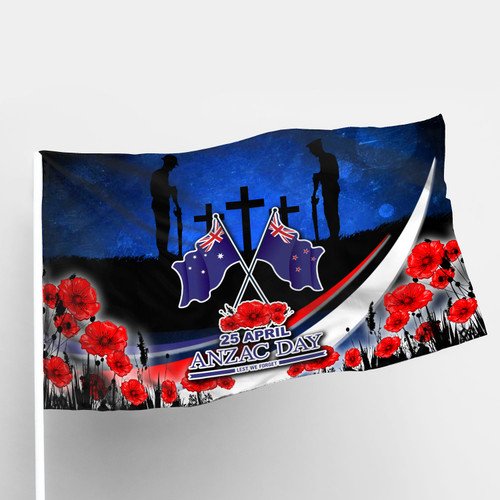Anzac Day NZ Australia Flag -  Poppies Flowers 2 Anzac Day NZ Australia Flag -  Poppies Flowers 2