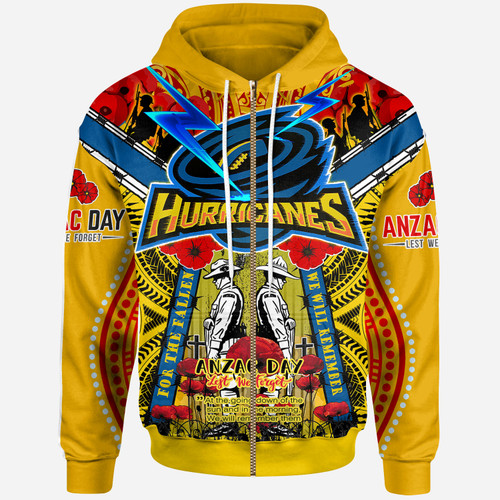 Wellington Hurricanes Anzac Day Custom Hoodie - Remembrance Hurricanes With Maori Patterns And Poppy Flowers Wellington Hurricanes Anzac Day Custom Hoodie - Remembrance Hurricanes With Maori Patterns And Poppy Flowers