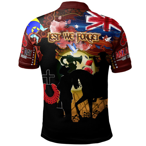 Australia Anzac Day Aboriginal Brown Polo Shirt - Custom The Aboriginal and Torres Strait Islander Commemorative Polo Shirt Australia Anzac Day Aboriginal Brown Polo Shirt - Custom The Aboriginal and Torres Strait Islander Commemorative Polo Shirt