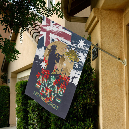 Australia Anzac Day Blue Flag - Remembrance Poppy Lest We Forget1 Australia Anzac Day Blue Flag - Remembrance Poppy Lest We Forget1