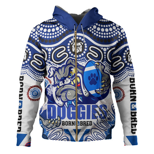 Australia City of Canterbury Bankstown Custom Hoodie - Indigenous Doggies "Born & Bred" Hoodie Australia City of Canterbury Bankstown Custom Hoodie - Indigenous Doggies "Born & Bred" Hoodie
