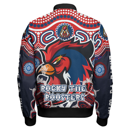 Australia East Sydney Custom Bomber Jacket - Indigenous Sydney "Easts to Win" Aboriginal Inspired Patterns Bomber Jacket Australia East Sydney Custom Bomber Jacket - Indigenous Sydney "Easts to Win" Aboriginal Inspired Patterns Bomber Jacket