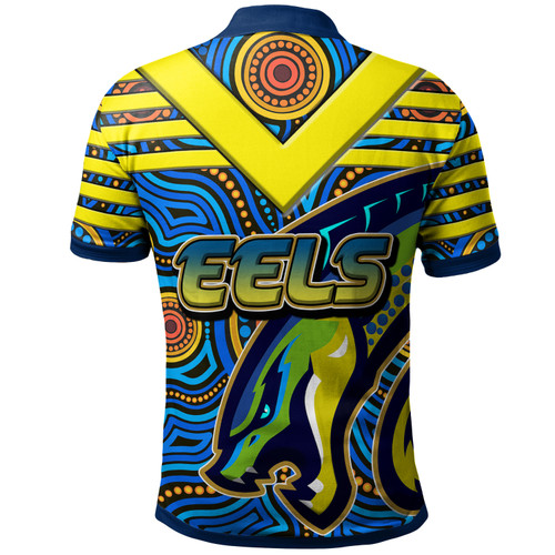 Parramatta Eels Polo Shirt - Custom Electric Eel With Aboriginal Inspired Patterns Polo Shirt Parramatta Eels Polo Shirt - Custom Electric Eel With Aboriginal Inspired Patterns Polo Shirt