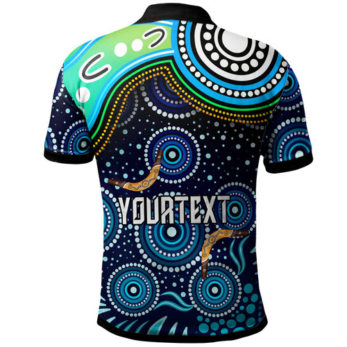 Parramatta Eels Polo Shirt - Custom Parramatta Eels with Aboriginal Inspired Pattern Indigenous Parramatta Eels Polo Shirt - Custom Parramatta Eels with Aboriginal Inspired Pattern Indigenous