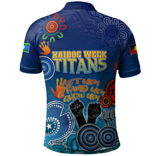Gold Coast Titans Naidoc Polo Shirt - Custom Get up! Stand up! Show up! Indigenous Naidoc Gold Coast Titans Polo Shirt Gold Coast Titans Naidoc Polo Shirt - Custom Get up! Stand up! Show up! Indigenous Naidoc Gold Coast Titans Polo Shirt