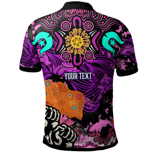 Melbourne Storm Naidoc Custom Polo Shirt - Torres Strait Islander Aboriginal Inspired Culture Melbourne Storm Naidoc Custom Polo Shirt - Torres Strait Islander Aboriginal Inspired Culture