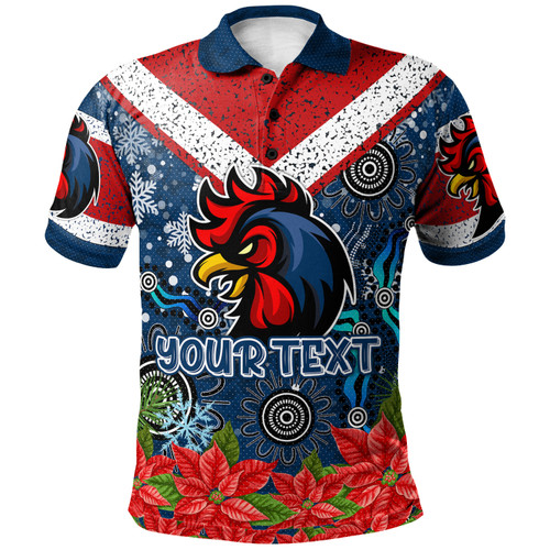 Sydney Roosters Christmas Polo Shirt - Custom Christmas Sydney Roosters Polo Shirt Sydney Roosters Christmas Polo Shirt - Custom Christmas Sydney Roosters Polo Shirt