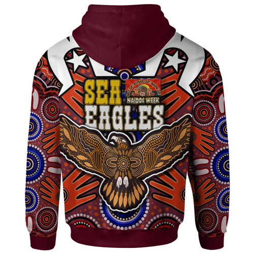 Australia Sea Eagles Hoodie - Custom Naidoc Week Eagle Aboriginal Inspired Dot Artwork ''Get up, Stand Up, Show Up'' Aboriginal Inspired Culture Hoodie Australia Sea Eagles Hoodie - Custom Naidoc Week Eagle Aboriginal Inspired Dot Artwork ''Get up, Stand Up, Show Up'' Aboriginal Inspired Culture Hoodie