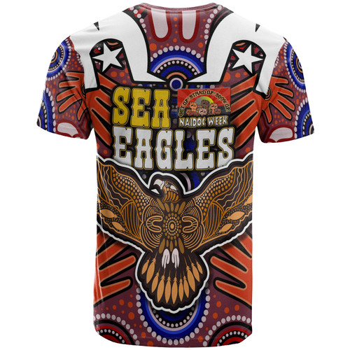 Australia Sea Eagles T- Shirt - Custom Naidoc Week Eagle Aboriginal Inspired Dot Artwork ''Get up, Stand Up, Show Up'' Aboriginal Inspired Culture T- Shirt Australia Sea Eagles T- Shirt - Custom Naidoc Week Eagle Aboriginal Inspired Dot Artwork ''Get up, Stand Up, Show Up'' Aboriginal Inspired Culture T- Shirt