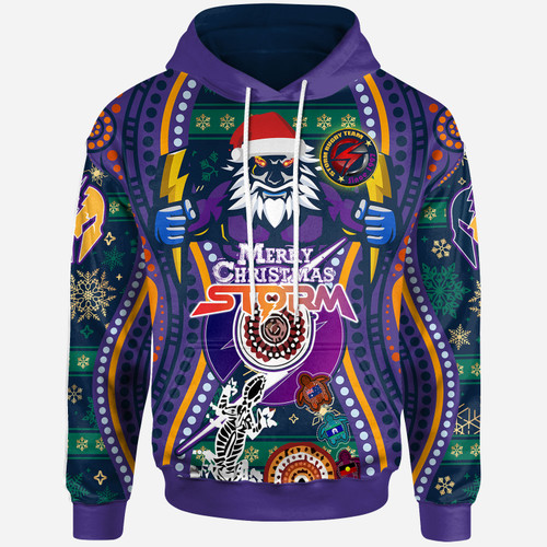 Melbourne Christmas Hoodie - Custom Merry Christmas Indigenous Melbourne Hoodie