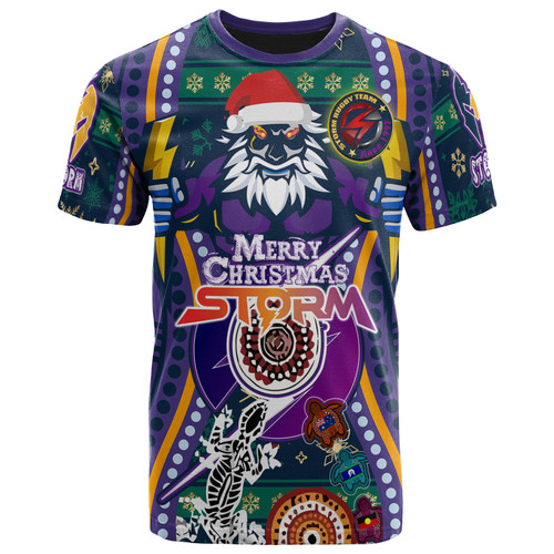 Melbourne Christmas T-shirt - Custom Merry Christmas Indigenous Melbourne T-shirt