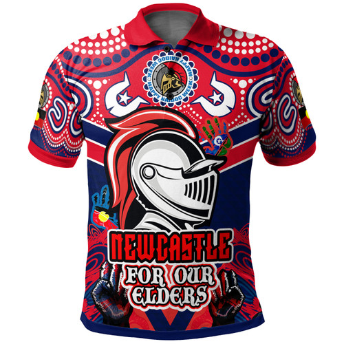 Australia Newcastle Naidoc Polo Shirt - Custom Newcastle Naidoc Week For Our Elders Aboriginal Inspired Polo Shirt