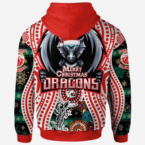 Illawarra and St George Indigenous Christmas Custom Hoodie - Merry Christmas Illawarra and St George Hoodie Illawarra and St George Indigenous Christmas Custom Hoodie - Merry Christmas Illawarra and St George Hoodie
