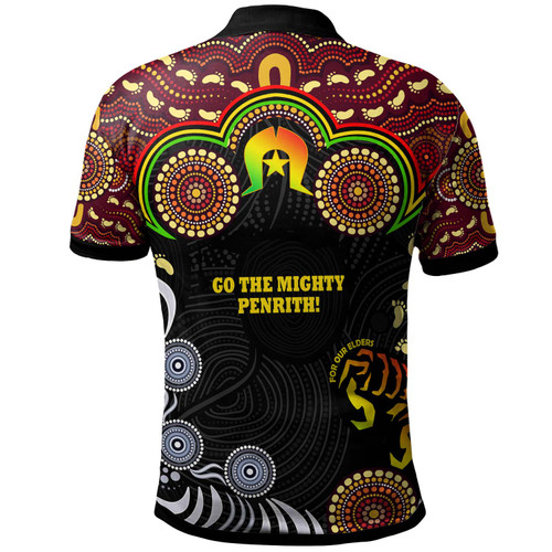 Penrith Panthers Naidoc Week Custom Polo Shirt - Torres Strait Aboriginal Inspired Style Polo Shirt Penrith Panthers Naidoc Week Custom Polo Shirt - Torres Strait Aboriginal Inspired Style Polo Shirt