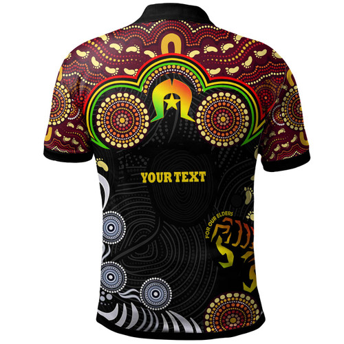 Penrith Panthers Naidoc Week Custom Polo Shirt - Torres Strait Aboriginal Inspired Style Polo Shirt Penrith Panthers Naidoc Week Custom Polo Shirt - Torres Strait Aboriginal Inspired Style Polo Shirt