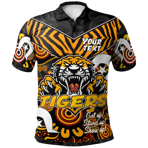 Wests Tigers Polo Shirt - Custom Tigers Pattern Naidoc Week Polo Shirt Wests Tigers Polo Shirt - Custom Tigers Pattern Naidoc Week Polo Shirt
