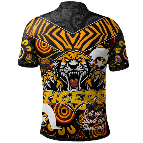Wests Tigers Polo Shirt - Custom Tigers Pattern Naidoc Week Polo Shirt Wests Tigers Polo Shirt - Custom Tigers Pattern Naidoc Week Polo Shirt