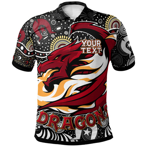 St. George Illawarra Dragons Polo Shirt - Custom Dragons Pattern Naidoc Week Polo Shirt St. George Illawarra Dragons Polo Shirt - Custom Dragons Pattern Naidoc Week Polo Shirt