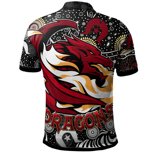 St. George Illawarra Dragons Polo Shirt - Custom Dragons Pattern Naidoc Week Polo Shirt St. George Illawarra Dragons Polo Shirt - Custom Dragons Pattern Naidoc Week Polo Shirt