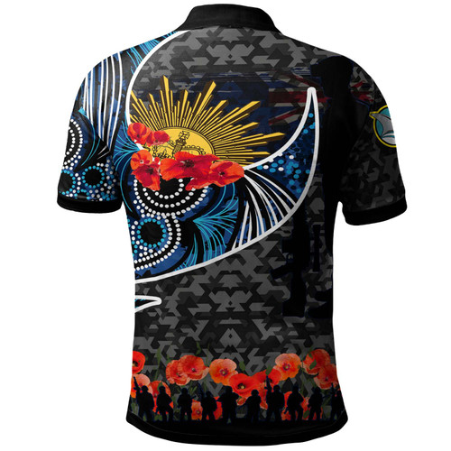 Cronulla-Sutherland Sharks Polo Shirt - Cronulla-Sutherland Sharks Anzac Day with Poppy Flower Aboriginal Inspired Polo Shirt Cronulla-Sutherland Sharks Polo Shirt - Cronulla-Sutherland Sharks Anzac Day with Poppy Flower Aboriginal Inspired Polo Shirt
