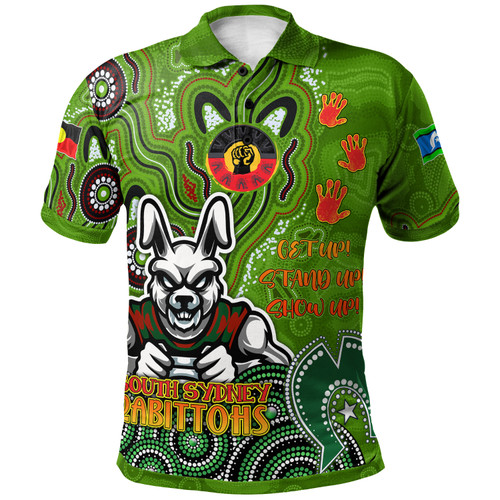 South Sydney Rabbitohs Polo Shirt - Custom Aussie Naidoc Week Rabbitohs Polo Shirt South Sydney Rabbitohs Polo Shirt - Custom Aussie Naidoc Week Rabbitohs Polo Shirt
