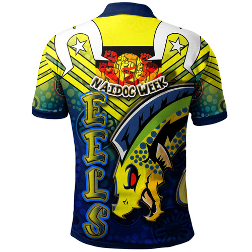 Parramatta Eels Polo Shirt - Custom Naidoc Week Parramatta Eels With Aboriginal Inspired Pattern ''Get up, Stand Up, Show Up' Polo Shirt Parramatta Eels Polo Shirt - Custom Naidoc Week Parramatta Eels With Aboriginal Inspired Pattern ''Get up, Stand Up, Show Up' Polo Shirt