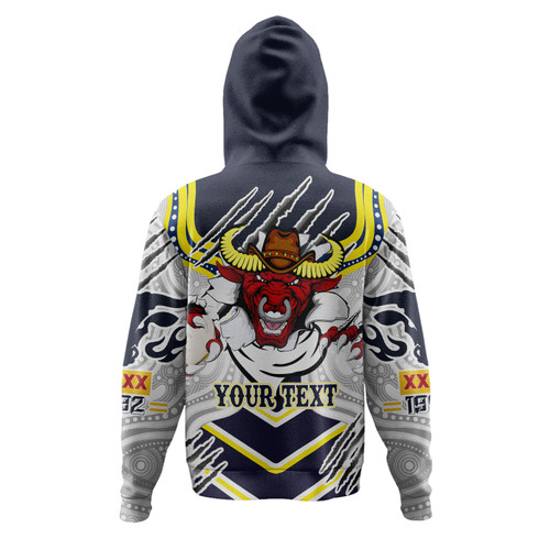 Australia North Queensland Custom Hoodie - Indigenous North Queensland Army Scratch Style Hoodie Australia North Queensland Custom Hoodie - Indigenous North Queensland Army Scratch Style Hoodie