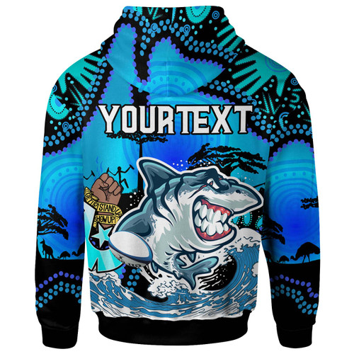Cronulla-Sutherland Sharks Hoodie - Custom Naidoc Cronulla-Sutherland Sharks No Rules Zone Ball Torres Strait with Aboriginal Inspired Culture Cronulla-Sutherland Sharks Hoodie - Custom Naidoc Cronulla-Sutherland Sharks No Rules Zone Ball Torres Strait with Aboriginal Inspired Culture