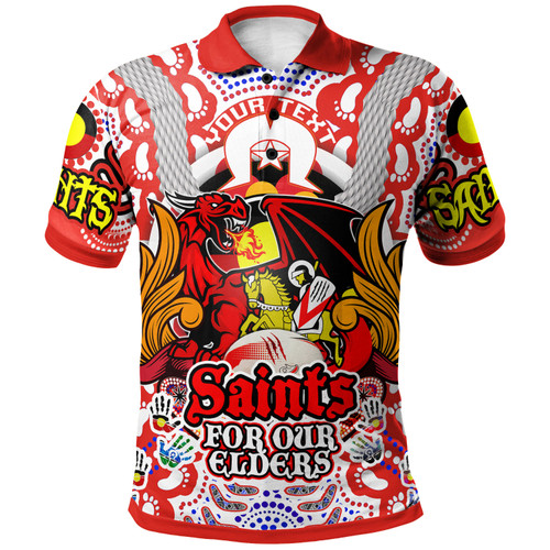 Australia Illawarra and St George Naidoc Polo Shirt - Custom Saints Naidoc Week For Our Elders Aboriginal Inspired Australia Illawarra and St George Naidoc Polo Shirt - Custom Saints Naidoc Week For Our Elders Aboriginal Inspired